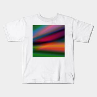 blue pink green abstract texture Kids T-Shirt